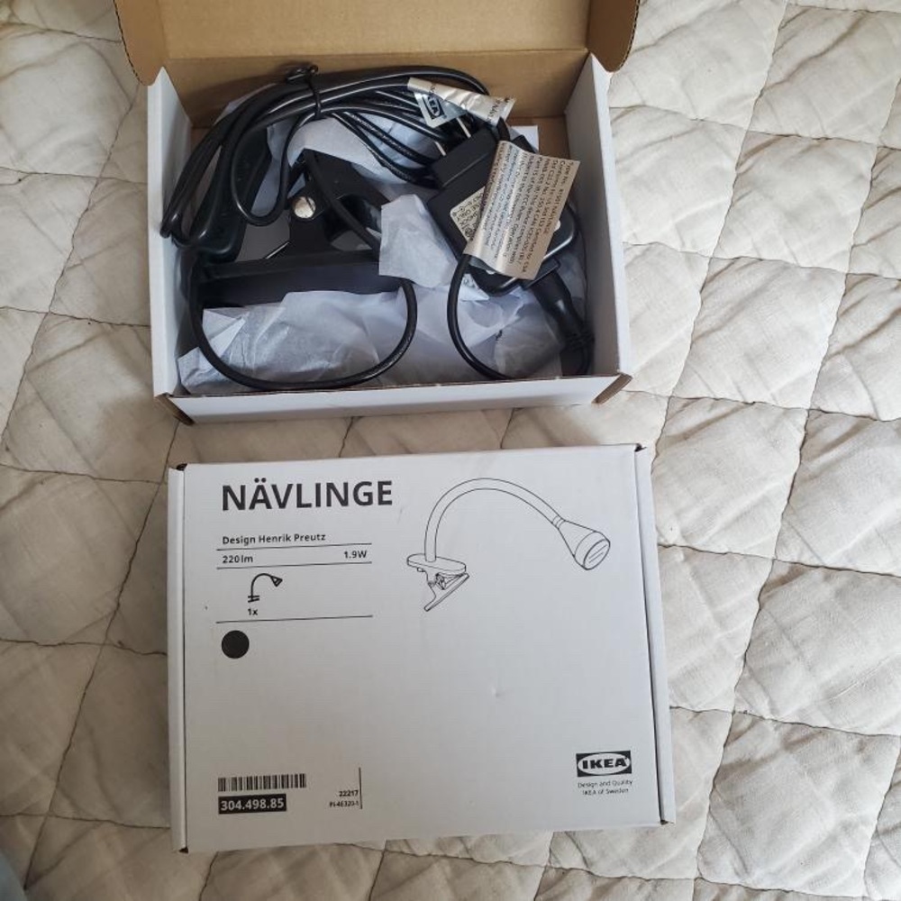 IKEA NÄVLINGE Black LED Desk Lamp